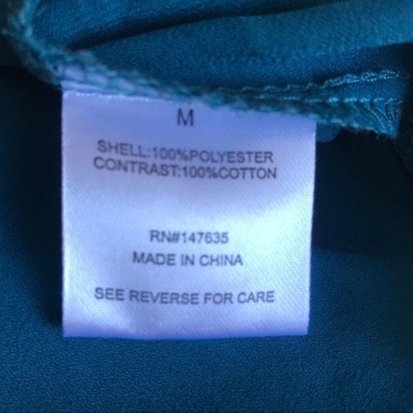 Romeo & Juliet Teal High Low Crochet Back Tank Top - Picture 7 of 7